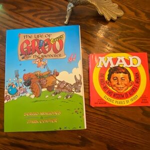 The Life of Groo (Blue & Green Cover) + MAD Magazine Book (Red & Yellow)